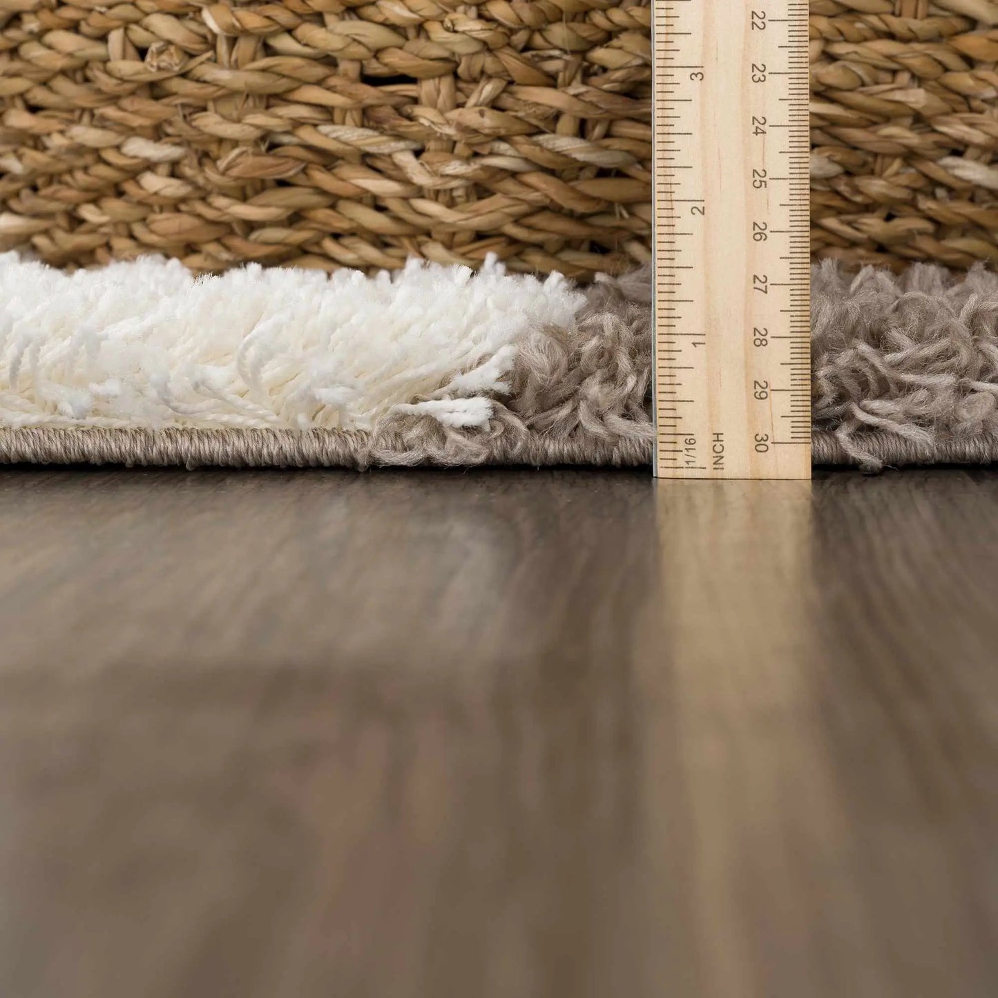Atira Brown Checkered Area Rug from PriceLows™