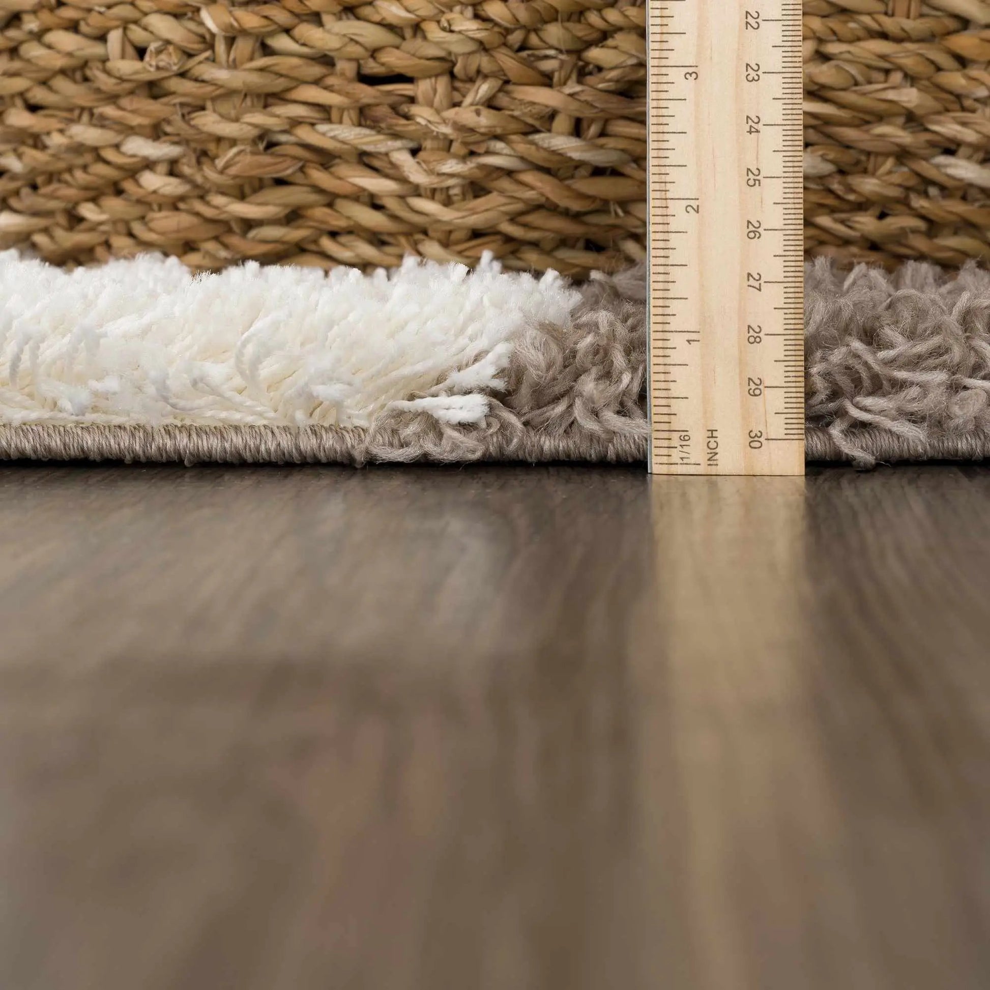 Atira Brown Checkered Area Rug from PriceLows™
