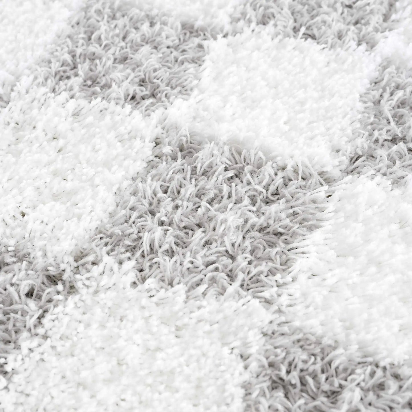 Atira Gray Checkered Area Rug from PriceLows™