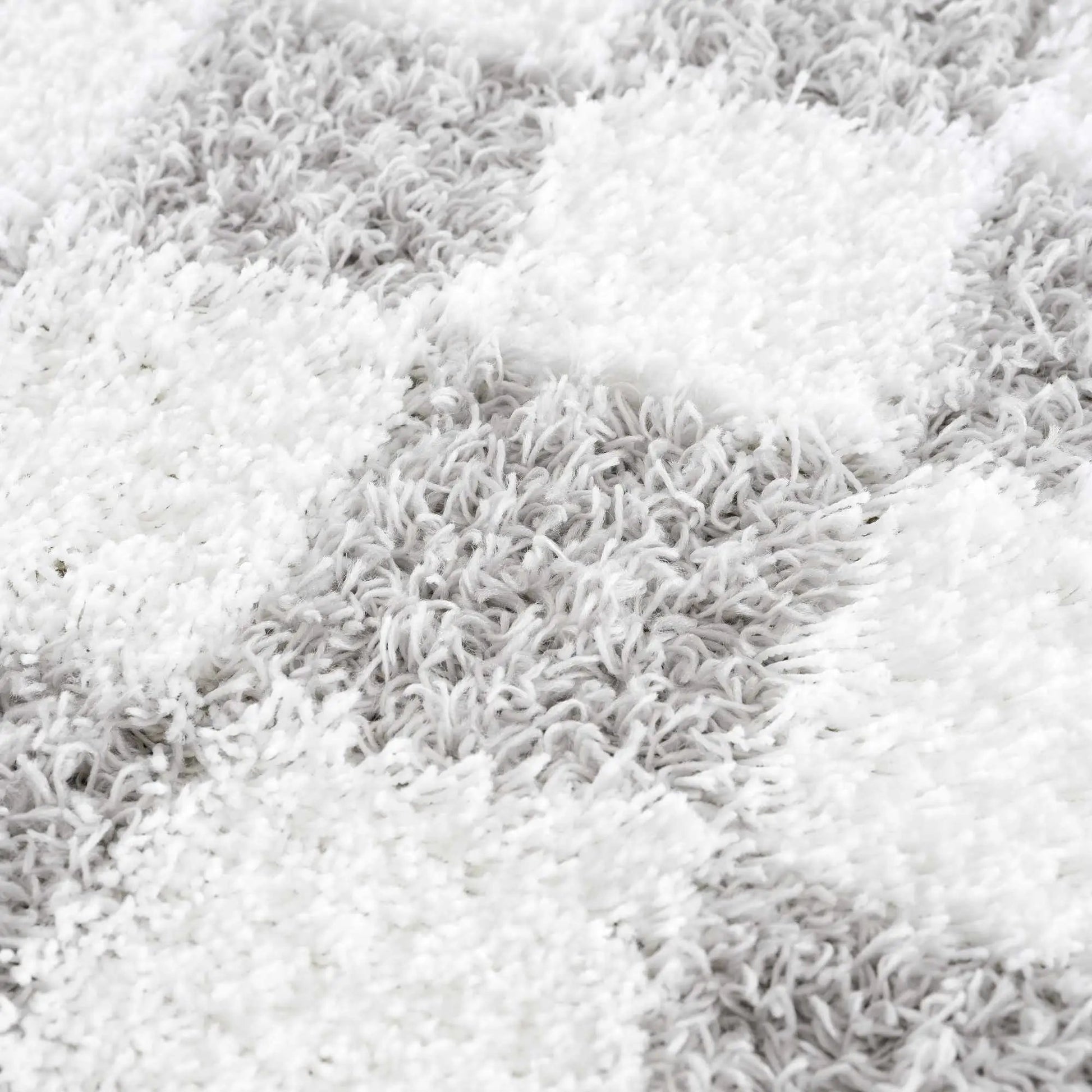 Atira Gray Checkered Area Rug from PriceLows™