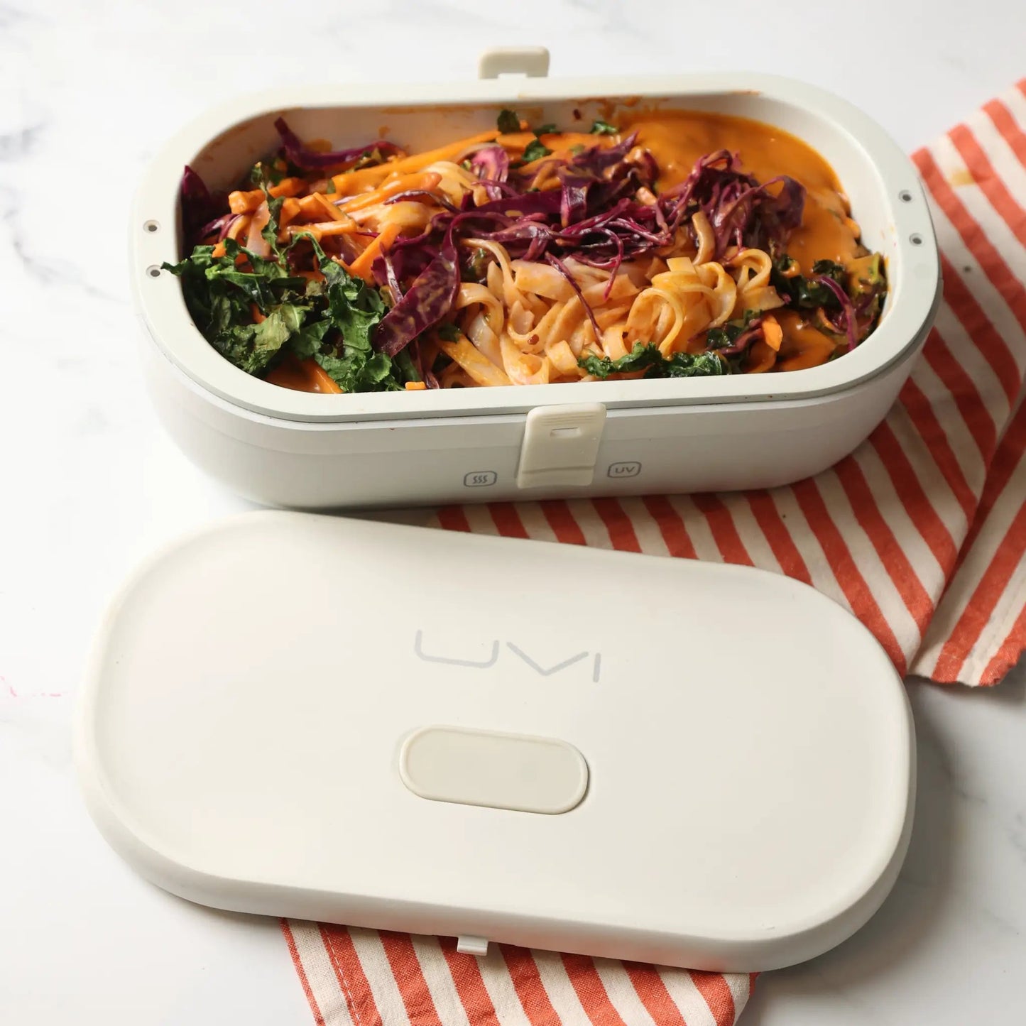 Self-Heating Lunch Box With USB-C Cord and UV LIGHT SANITIZER from PriceLows™