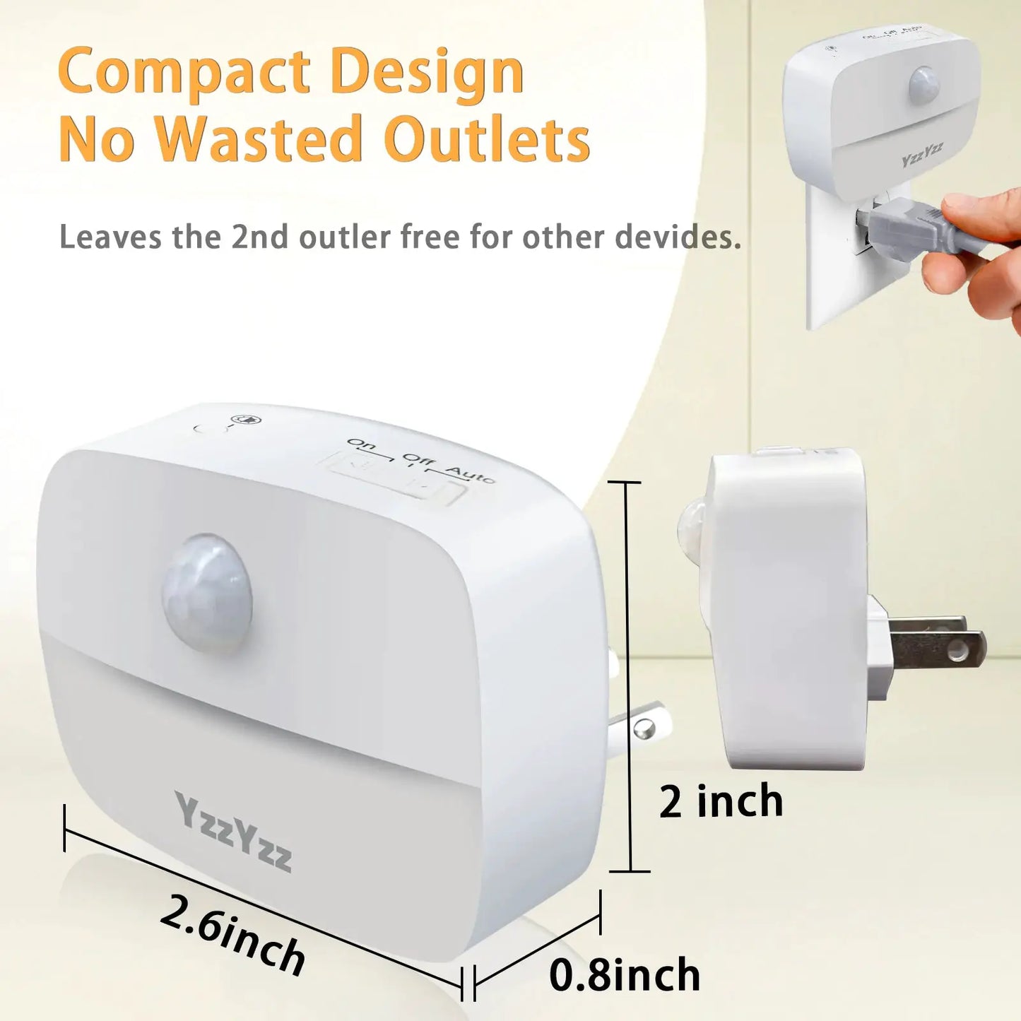 LED Night Light | PIR Motion Sensor | US EU Plug 110V 240V | No Variants from PriceLows™