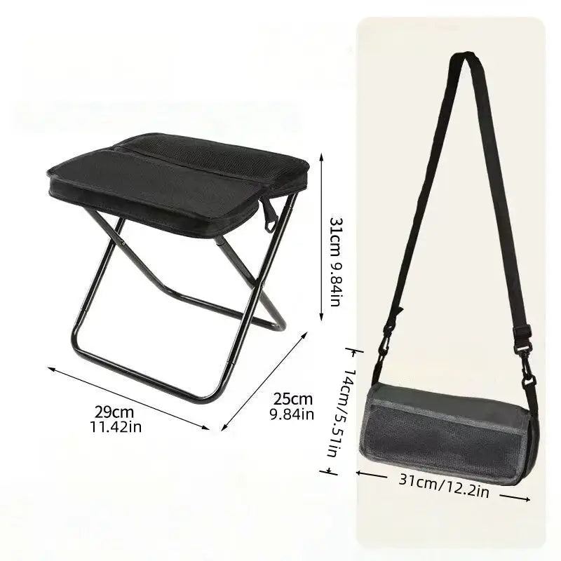 ltra-light Folding Pen Bag Stool, Portable Outdoor Camping Chair, Multifunctional Handbag Stool for Sports Travel from PriceLows™