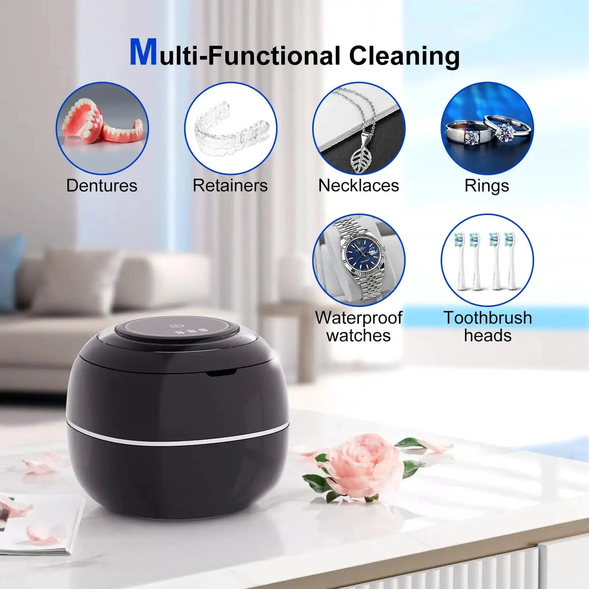 Ultrasonic Retainer Cleaner | 30W 42KHz | PriceLows™