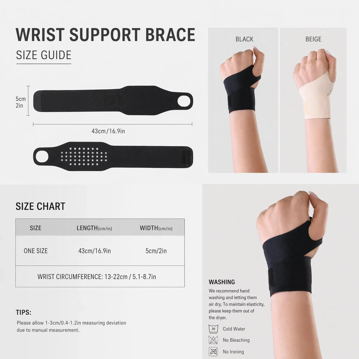 Unisex Wrist Support Brace | Adjustable Compression | PriceLows™