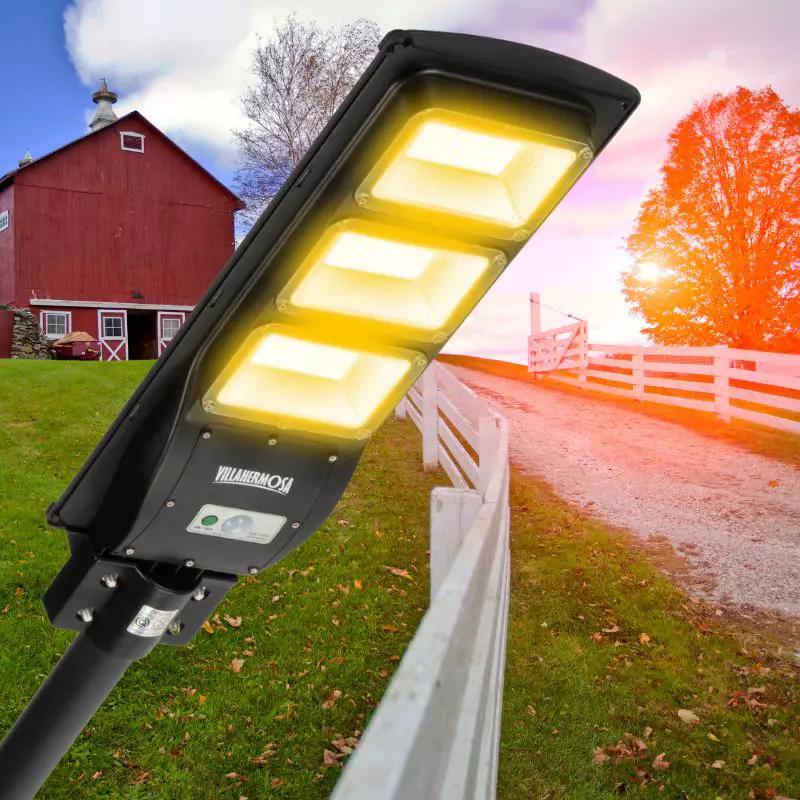 Solar Street Light | 120W LED | IP65 Rated | Warm White Variant