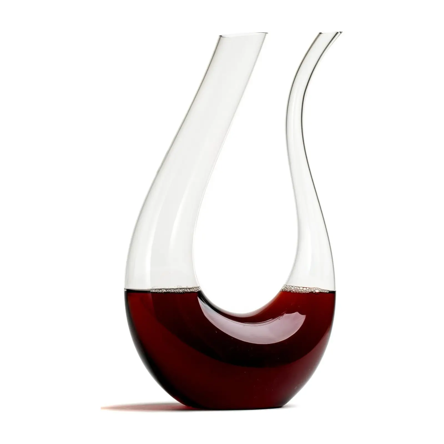 U-Shaped Glass Wine & Aerator- Amadeo Unique Curved Wine Decanters - 25 OZ from PriceLows™