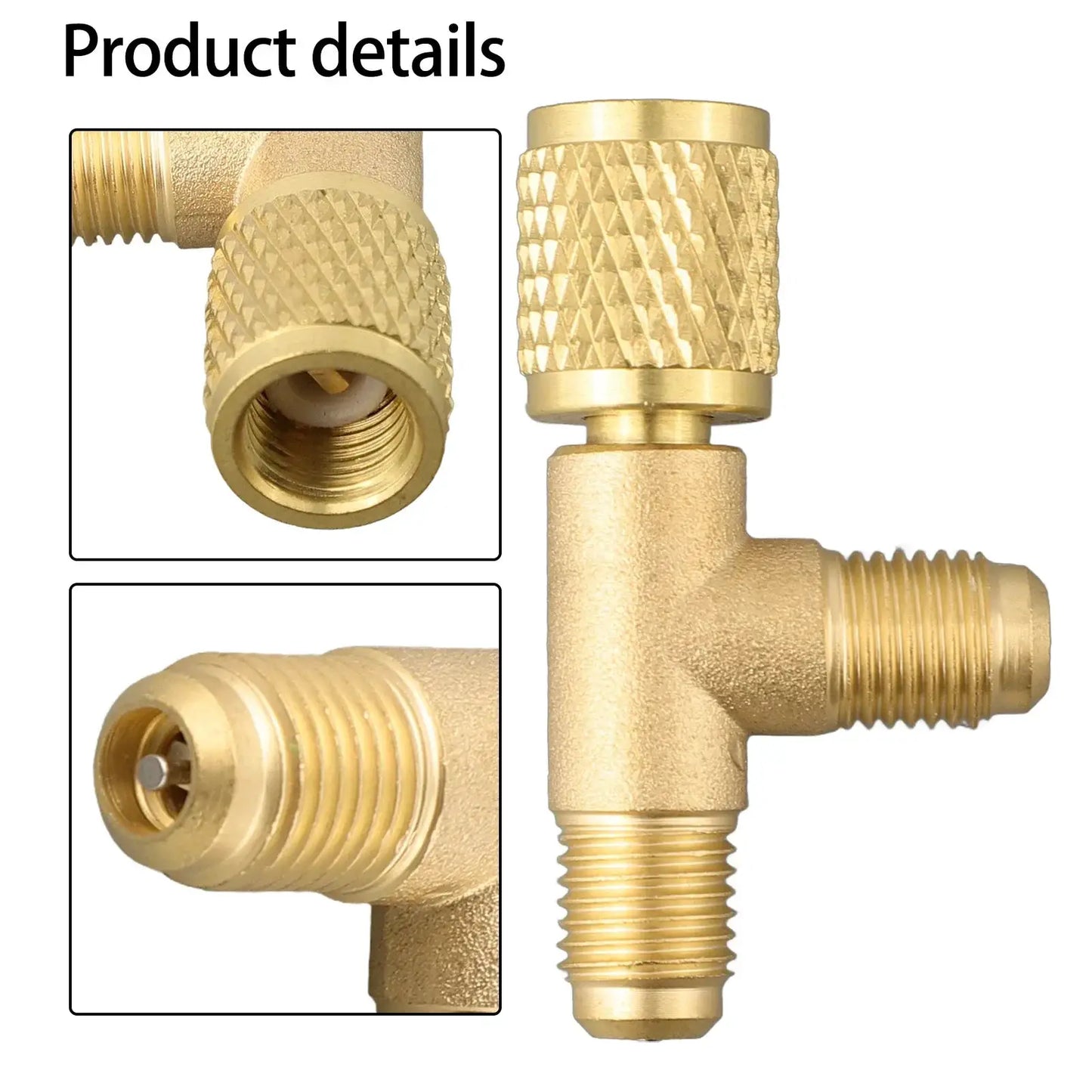 Valve Tee Adapter Brass Quick Connect SAE | PriceLows™