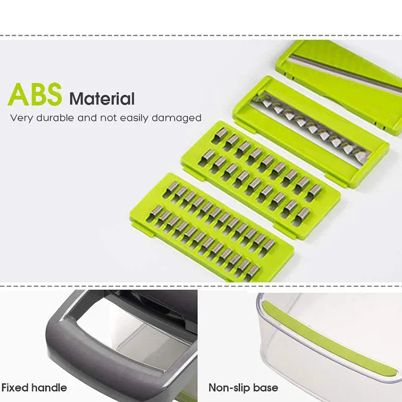Vegetable Chopper | 14/16-Pcs Set | PriceLows™