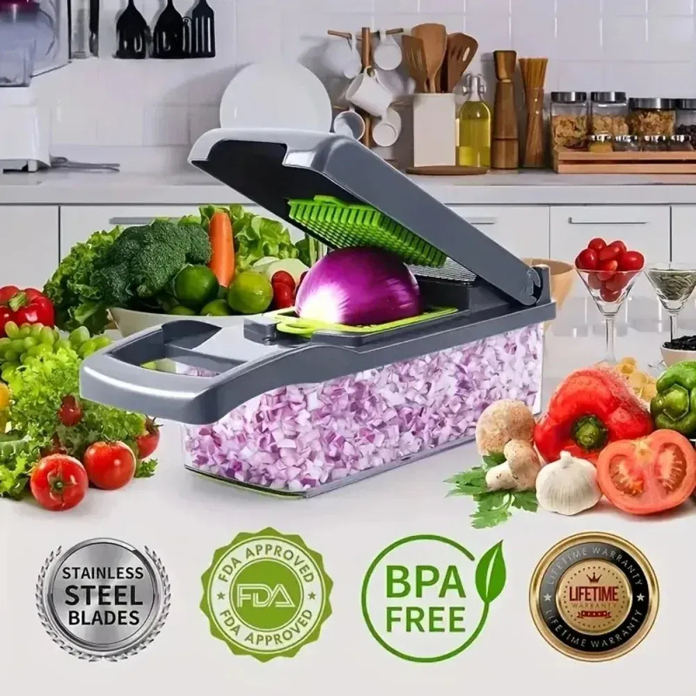 Vegetable Chopper | 14-in-1 Functions | PriceLows™