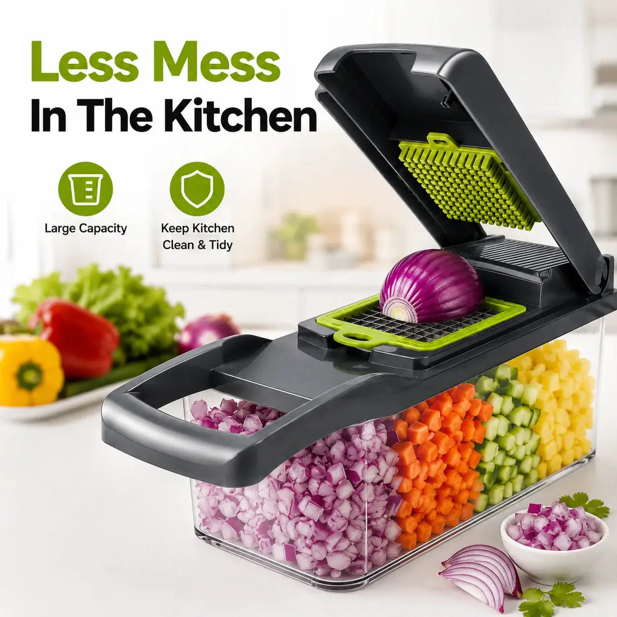 Vegetable Chopper | 16 In 1 With Container | PriceLows™