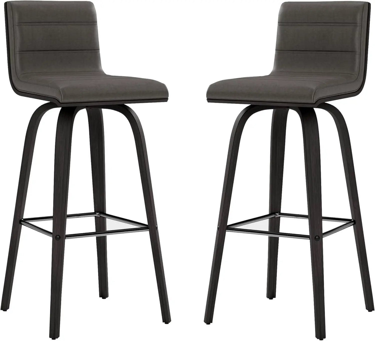 Vienna 30 Inch Bar Height Bar Stool Grey And Black from PriceLows™