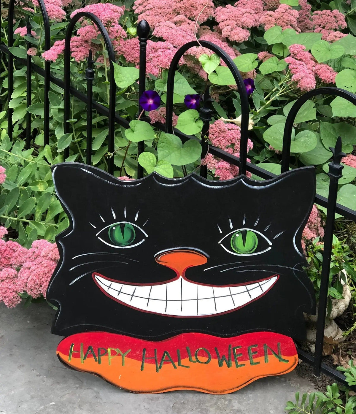 Large 12" Candy Bowl with Grinning Witch for Halloween Candy | Funny Trick or Treat Dish | Unusual Seasonal Fall Home or Retail Decor | Collectors & Hosts