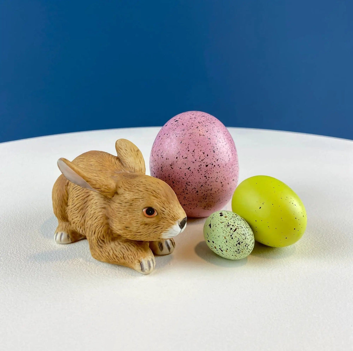Lefton Brown Porcelain Bunny | Small Cute Hand Painted Rabbit Statuette | Easter Celebration | Gift for Him Her Kid Bunny Collector