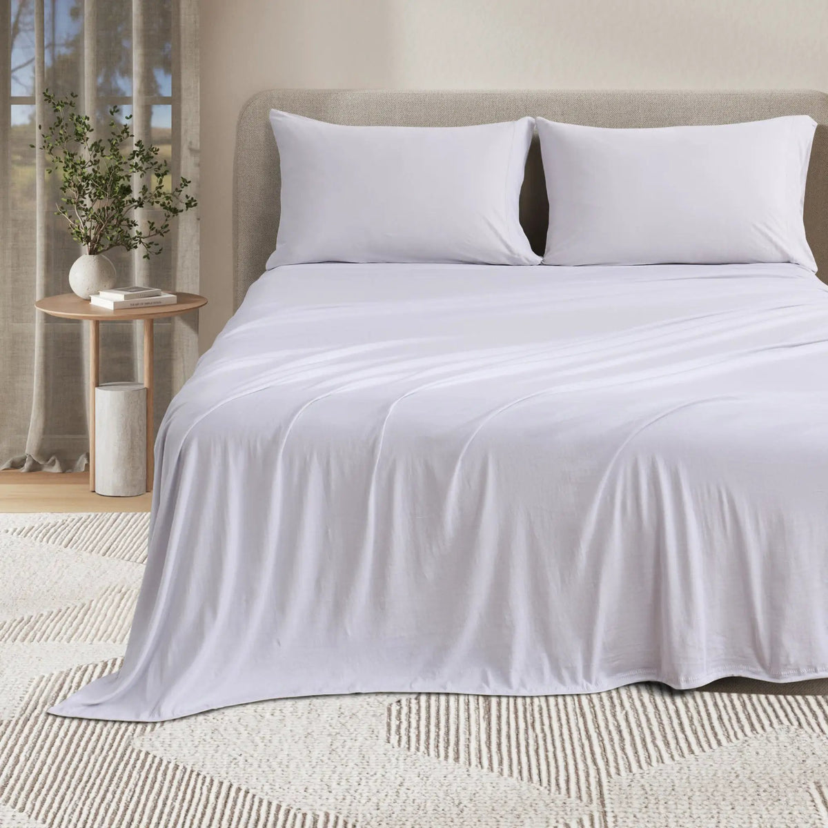 Viscose from Bamboo & Cotton Blend Jersey Knit Sheets