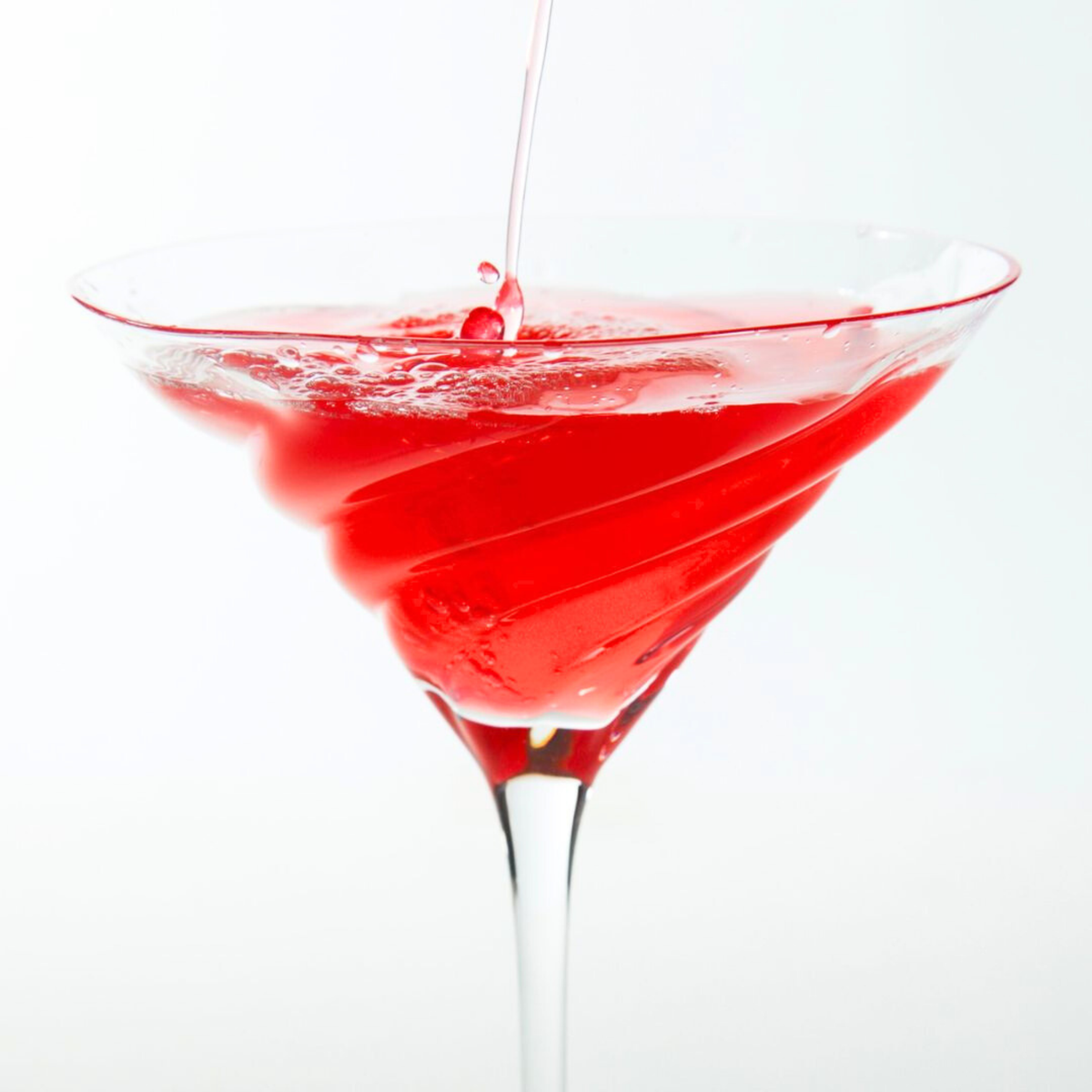 Vortex Crystal Martini Glasses | Spiral Vortex Pattern | Set Of Two