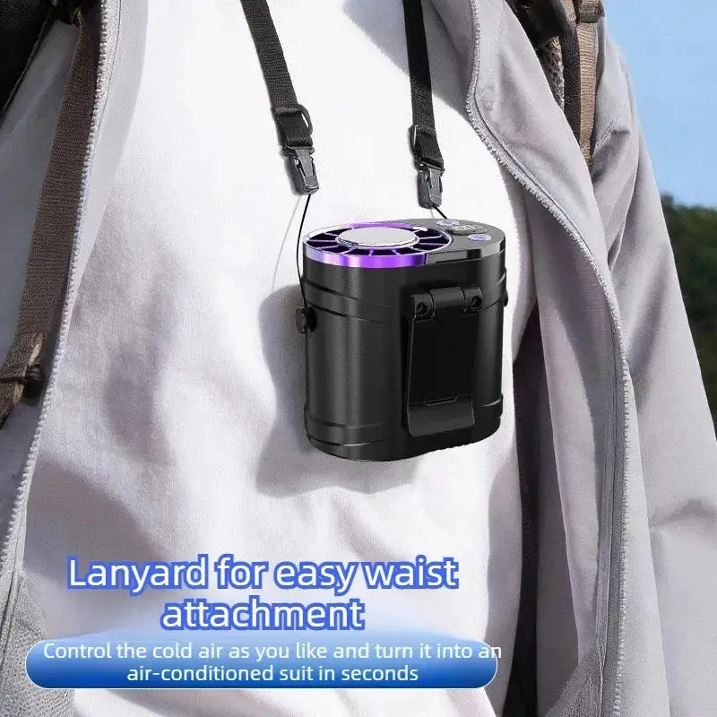 1-3PCS Outdoor Waist Worn Semiconductor Cooling Fan Portable Personal Mini Air Conditioner for Hiking Camping Working from PriceLows™