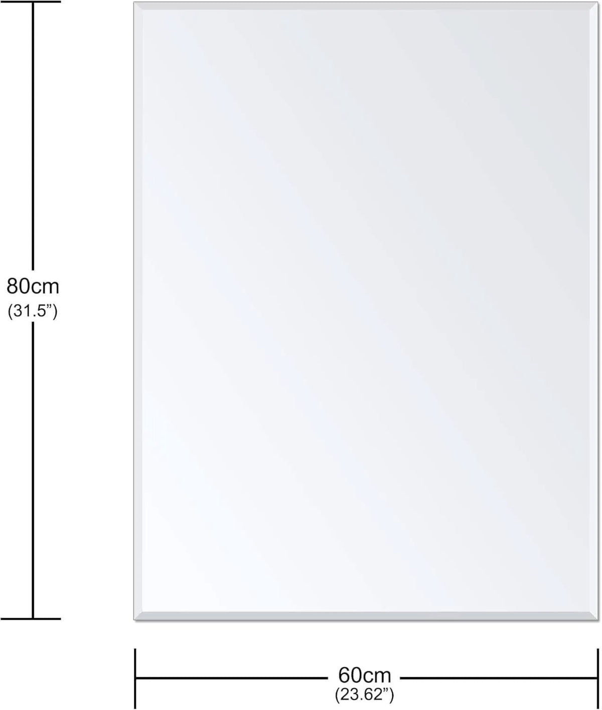 Wall Mirror Frameless 24x32 Bathroom Vanity Decor Accent from PriceLows™