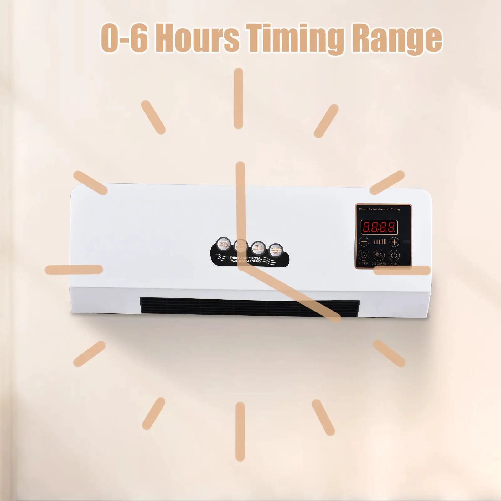 Wall Mounted Heater And Fan | Remote | PriceLows™