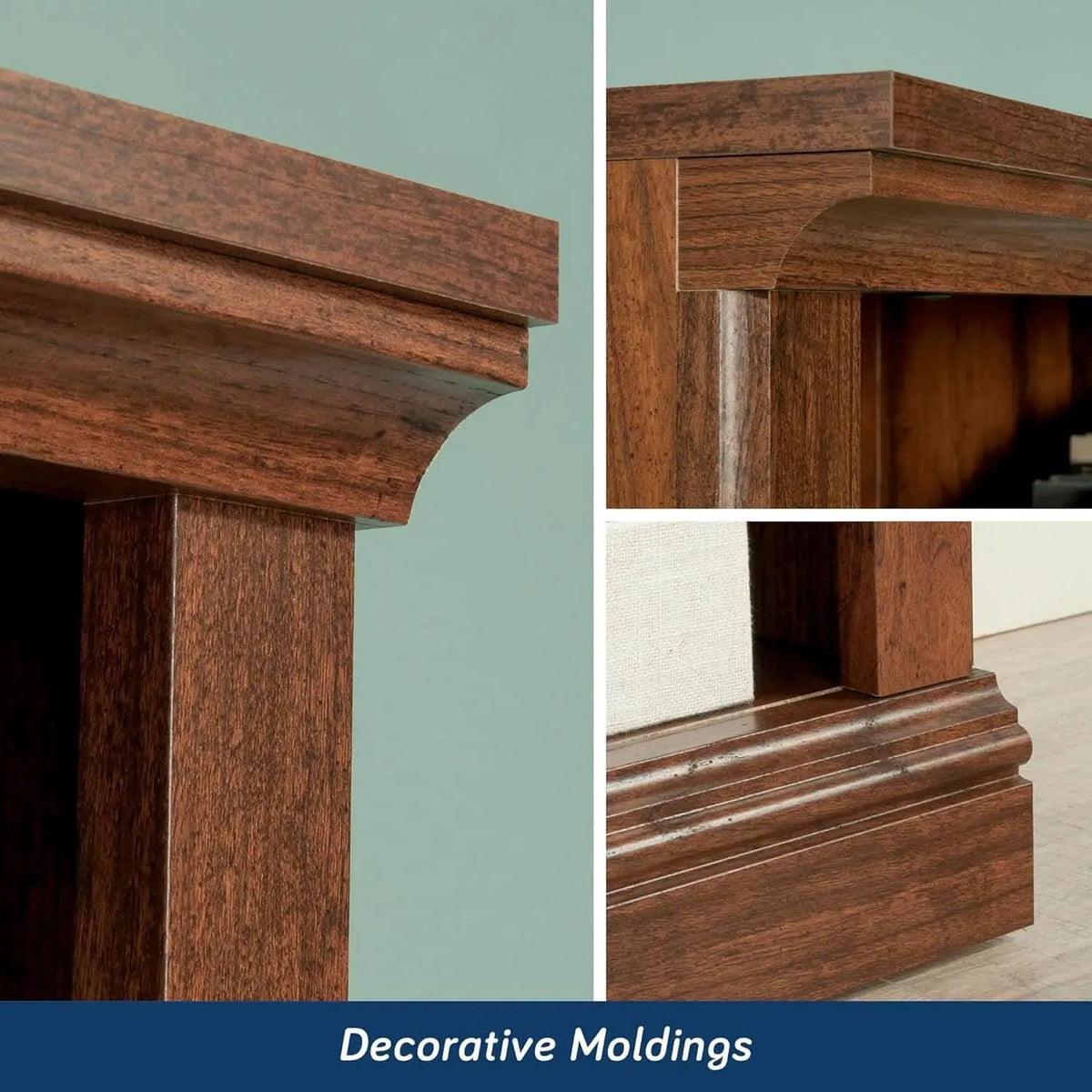 Washington Cherry 5 Shelf Bookcase With Adjustable Shelves from PriceLows™