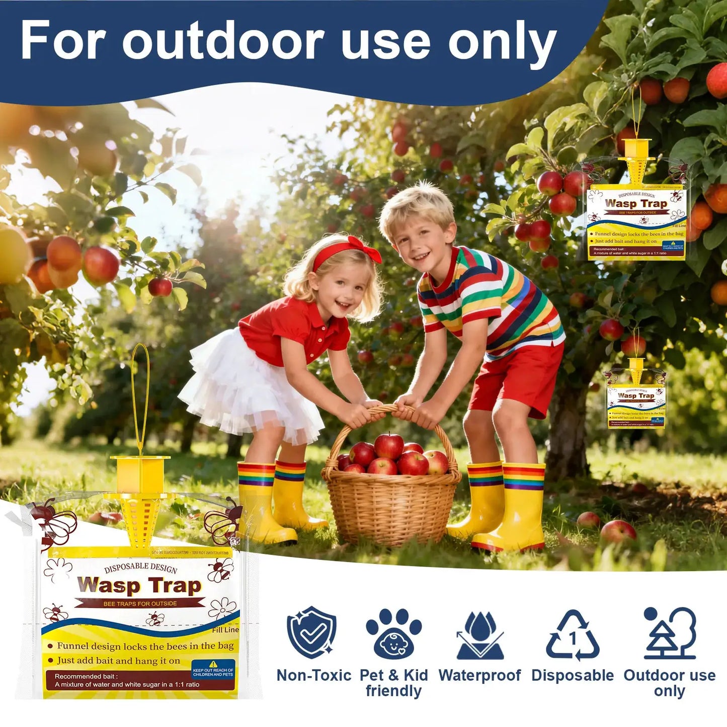 Wasp Traps | Outdoor Hanging 6/8 Pack | PriceLows™