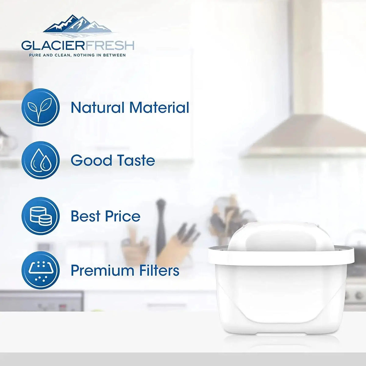2/4/6pcs Water Filter Cartridges, Compatible with Brita® Maxtra+® Plus, Maxtra Pro® All-in-1 Water Filter, Brita® Mavea® Maxtra+ from PriceLows™