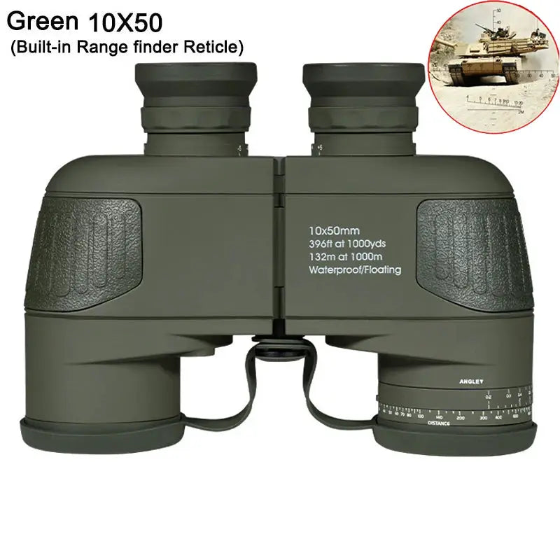 Waterproof Binoculars 10x50 | FMC Bak4 Rangefinder | PriceLows™