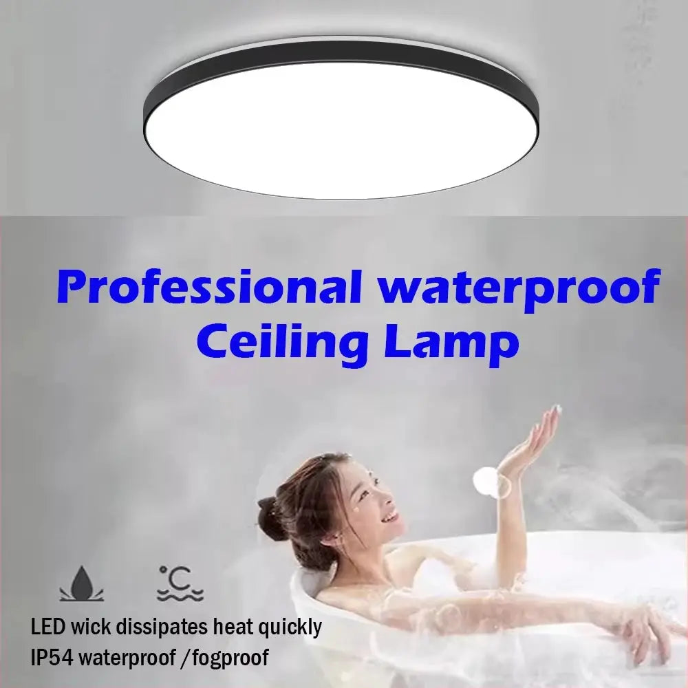 Waterproof LED Ceiling Light | 30W-40W | 220V | Black from PriceLows™