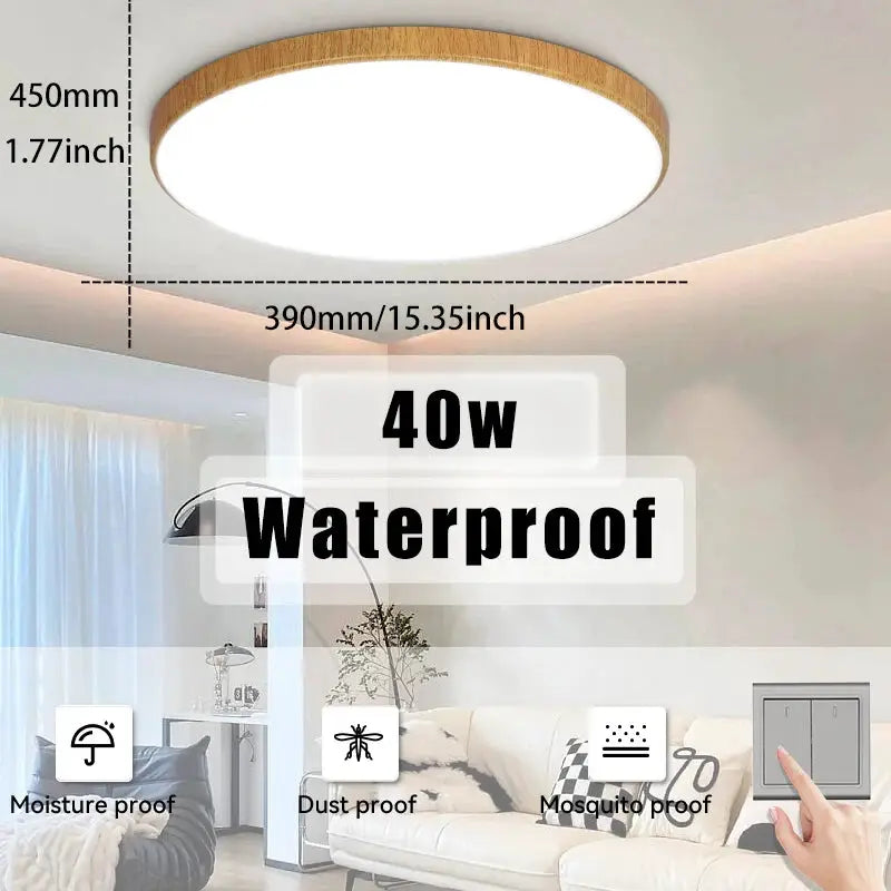 Waterproof LED Ceiling Light | 30W-40W | 220V | Black from PriceLows™
