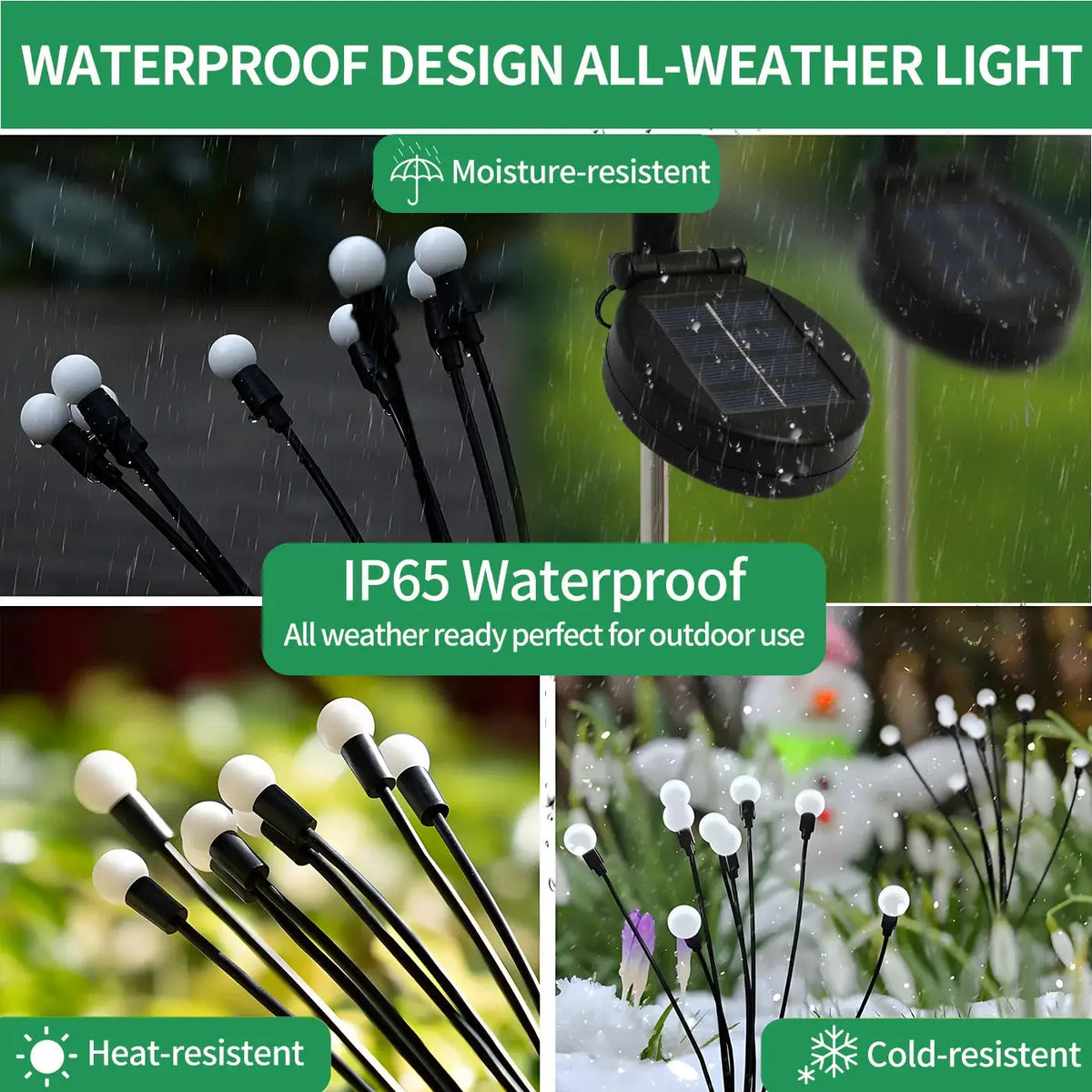 8-Head Solar Firefly Lights LED Solar Outdoor Decorative Garden Lights Waterproof High Flexibility Yard Patio Pathway Holiday from PriceLows™