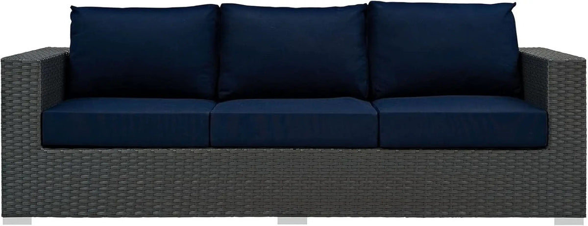 Weather-Resistant Wicker Rattan Outdoor Patio Sofa Set from PriceLows™