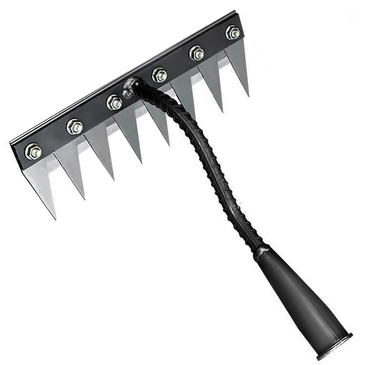 8/7/6/5teeth Garden Weeding Rake Heavy Duty Metal Gardening Hoe Weeding Rake Farm Tool for Gardening Weeding Loosening Soil Rake from PriceLows™