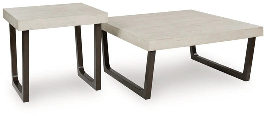 Westenfort Occasional Table Set (Set of 2) | 40 x 40 x 18 in | Mdf & Wood | Espresso / Gray