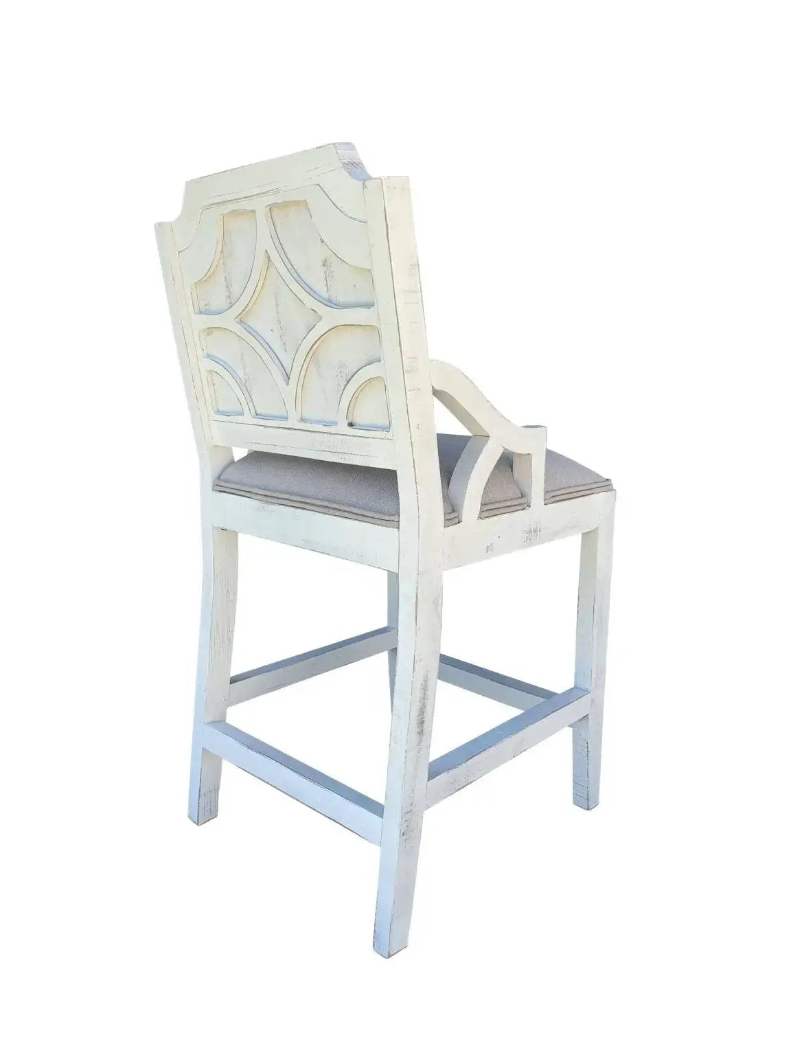 Westgate Solid Wood Pub Dining Set | Multiple Package Options | Gray Top And White Base | Pub Table