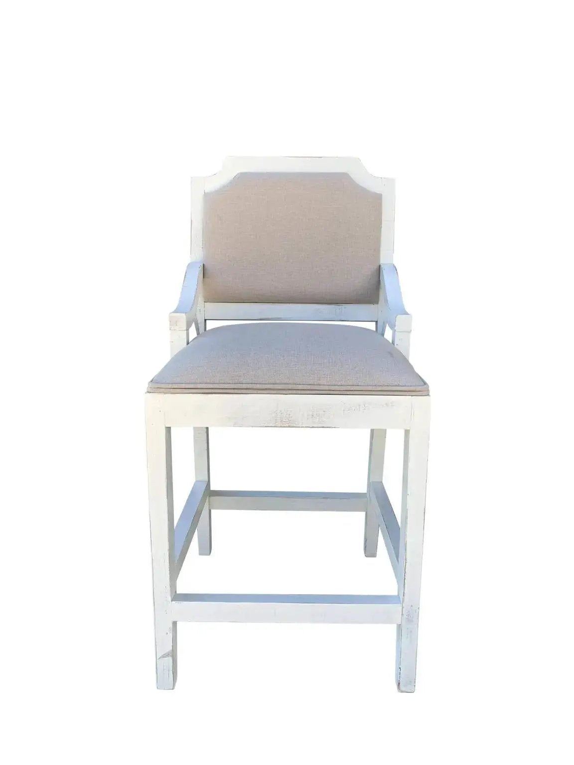 Westgate Solid Wood Pub Dining Set | Multiple Package Options | Gray Top And White Base | Pub Table