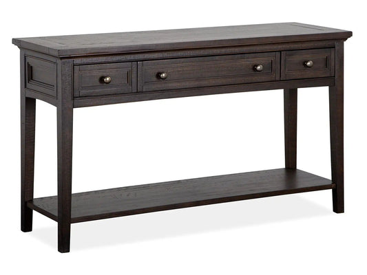 Westley Falls Rectangular Sofa Table | 16 x 50 x 29 in | Veneer & Wood | Graphite