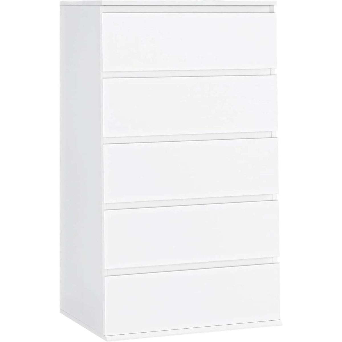 White 5 Drawer Dresser With Large Storage Space For Bedroom from PriceLows™