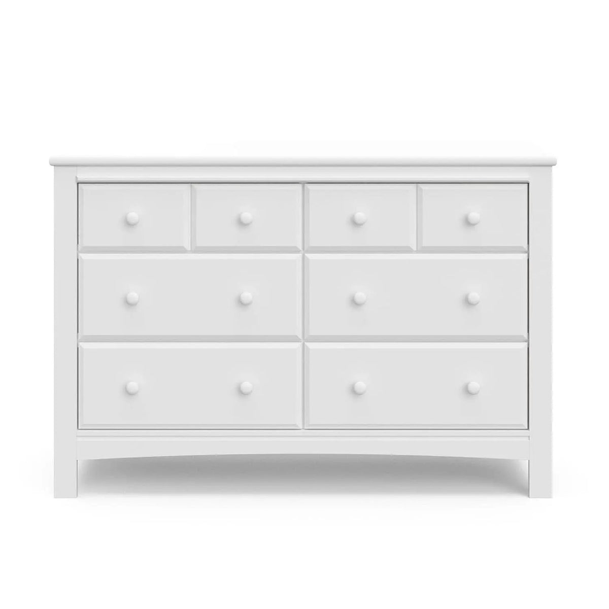White Six Drawer Dresser For Nursery Organization Solutions from PriceLows™