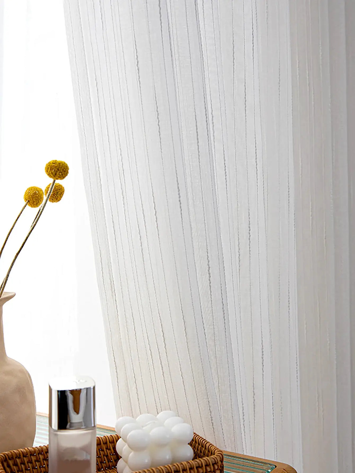 White Tulle Curtains | UV Resistant | PriceLows™
