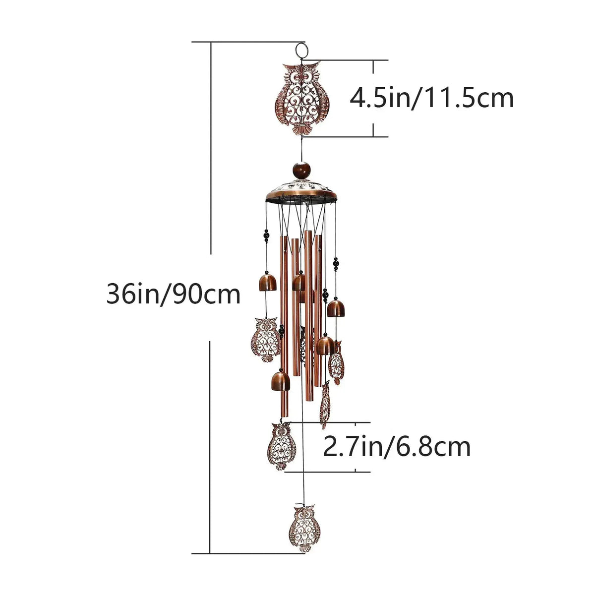 1pc Wind Chime Large Bells Wind Chimes Chapel Home Decor For Garden Outdoor Decoration Decor Gifts Yard Hanging Decor from PriceLows™