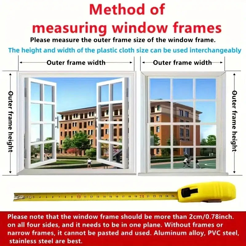 Window Mosquito Screen | Self Adhesive Hook & Loop | PriceLows™