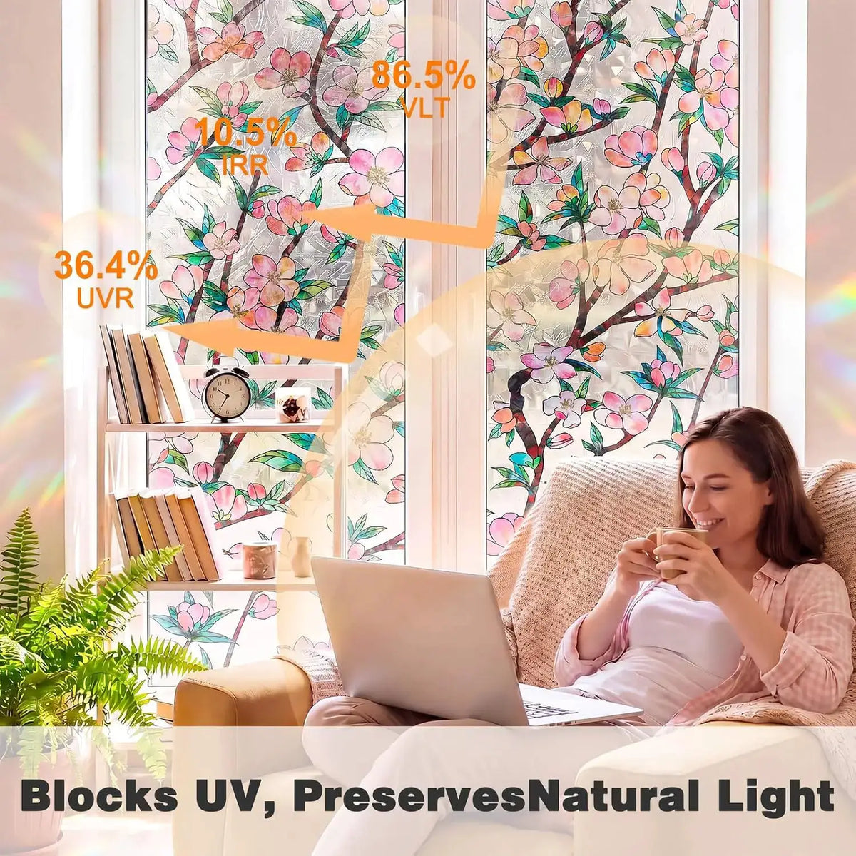 Window Privacy Film | Static Cling & UV Blocking | PriceLows™