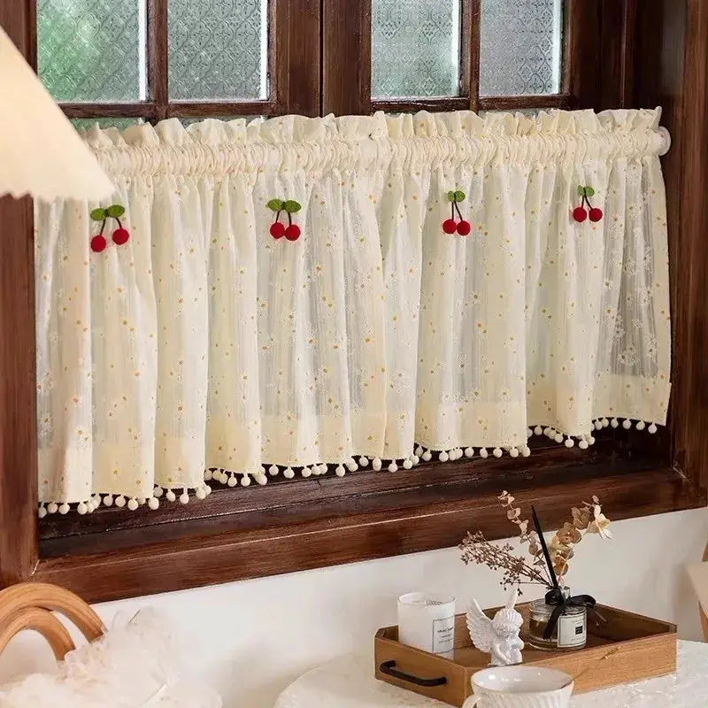 Window Valance | Sheer Daisy Floral | PriceLows™