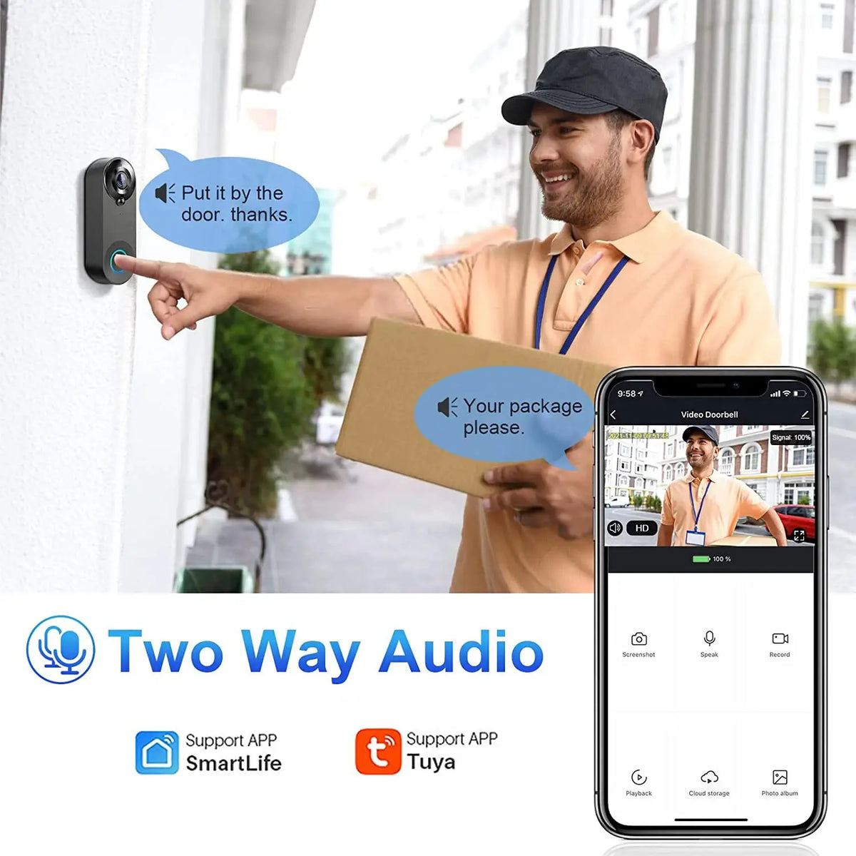 Wireless Video Doorbell | Night Vision | PriceLows™