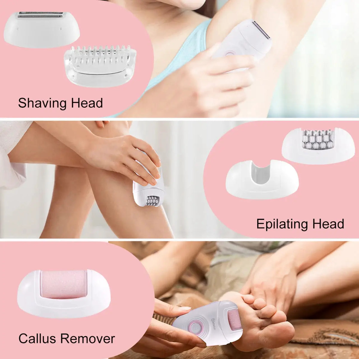 Womens Electric Shaver | 3 Blades Rechargeable | PriceLows