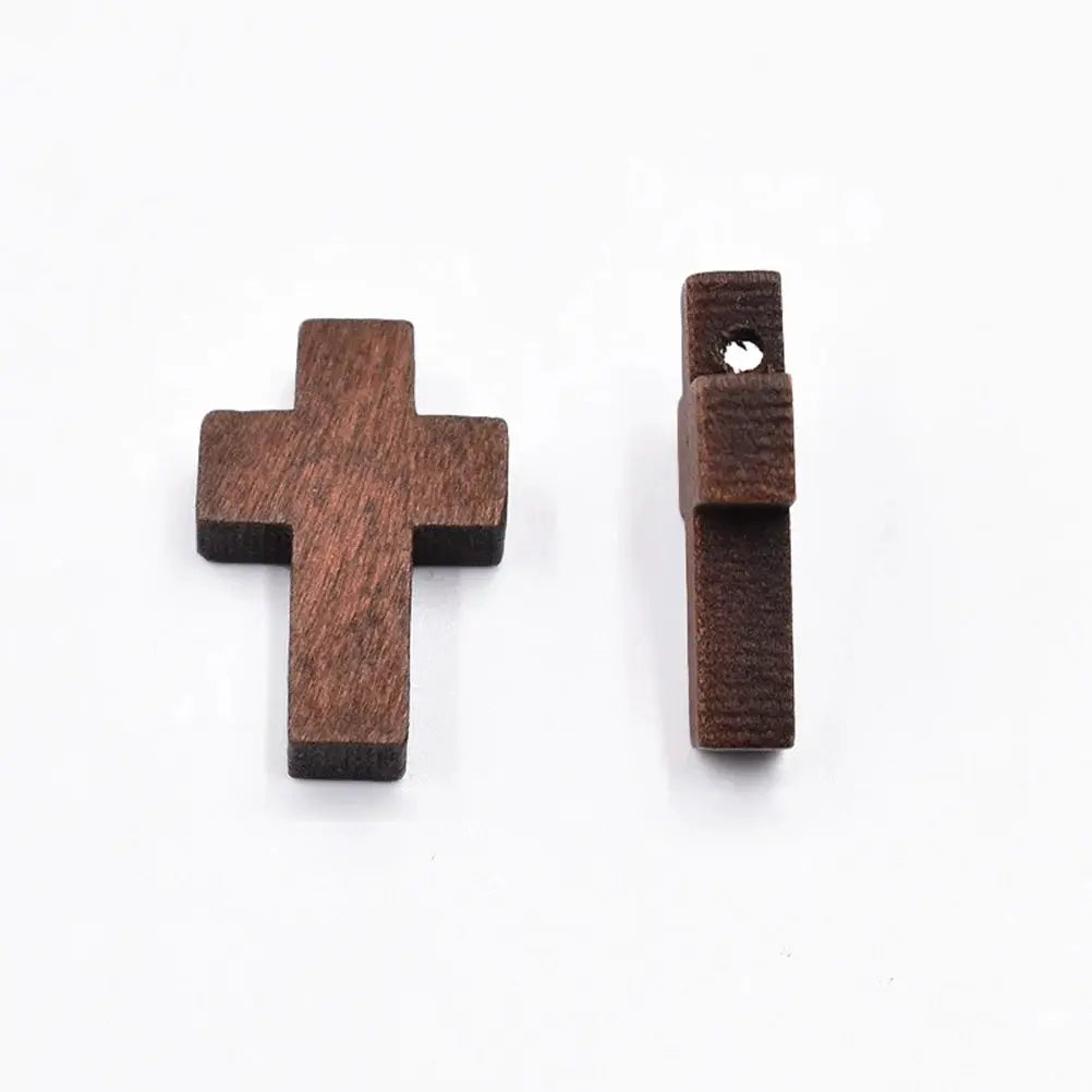 Wooden Cross Ornament | Mini Raw Wood | PriceLows™