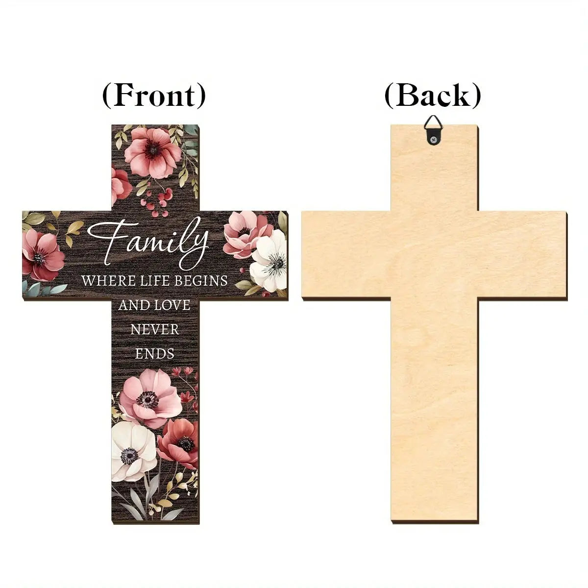 Wooden Cross Wall Decor | Rustic Finish | PriceLows™