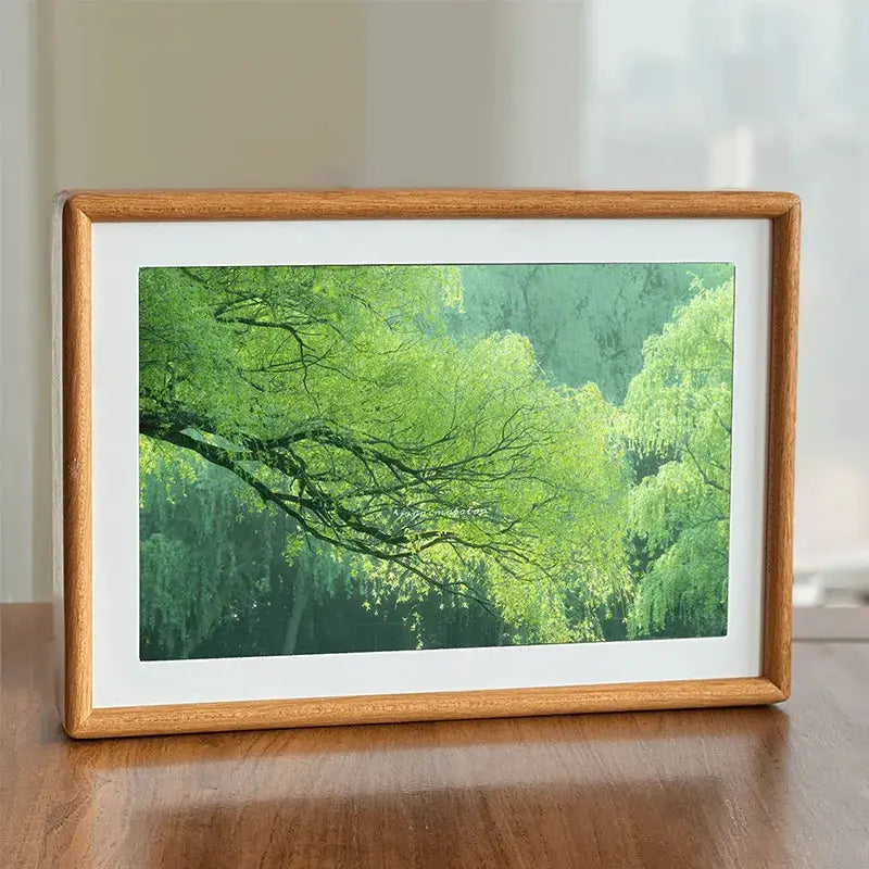 Hindetel wooden photo frames digital touch screen Play photos, music, videos, calendar, reminders from PriceLows™