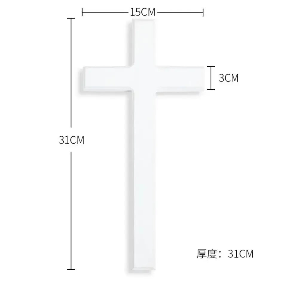 Wooden Wall Cross | 18mm Thick | PriceLows™