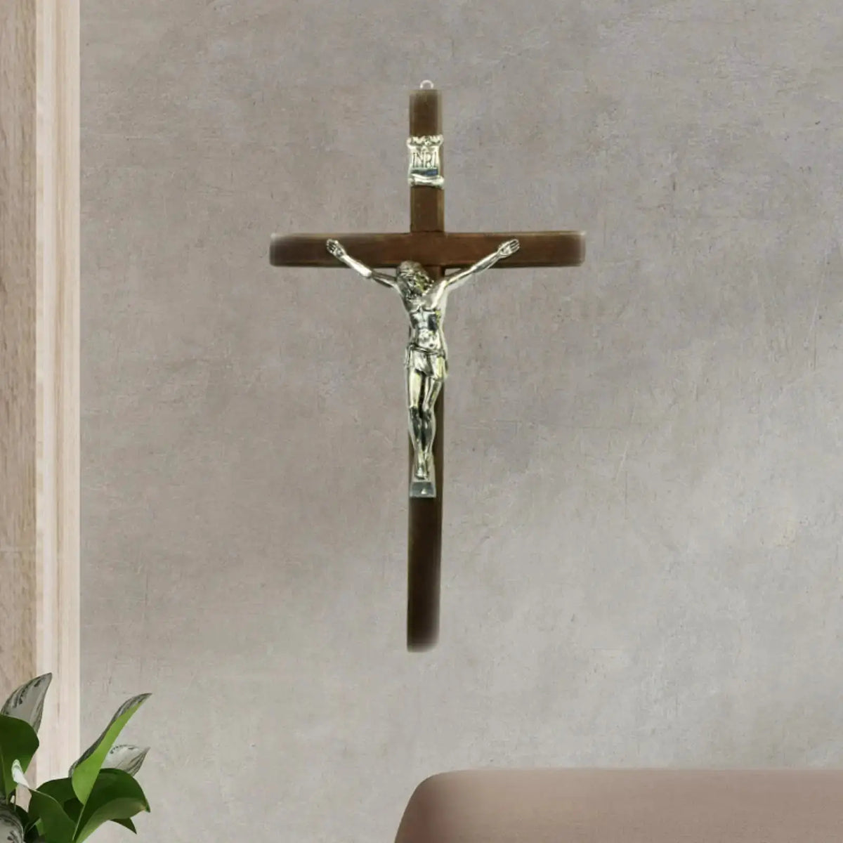 Wooden Wall Crucifix | Jesus Figurine | PriceLows™
